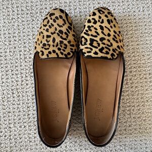 J. Crew Leopard Print Calf Hair Women's Slides 7.5